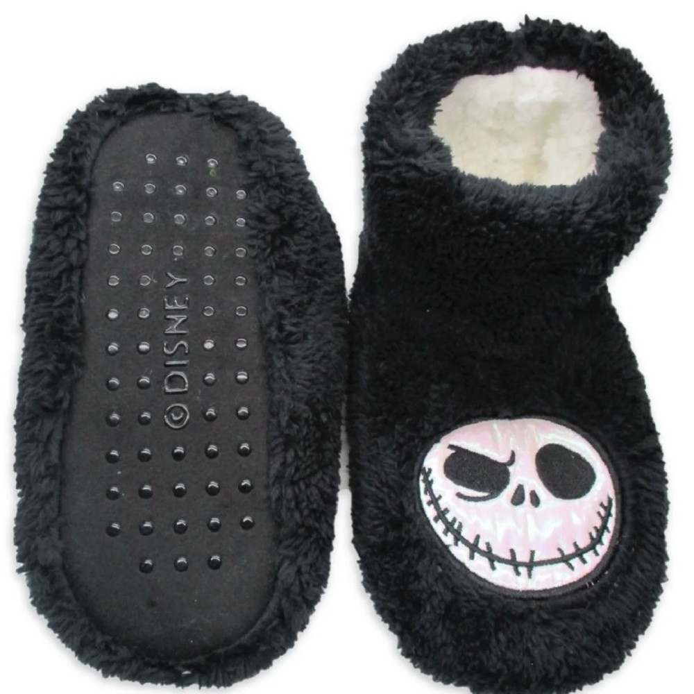 BRAND NEW Disney Nightmare Before Christmas Plush Bootie Slipper Socks, Size S/M